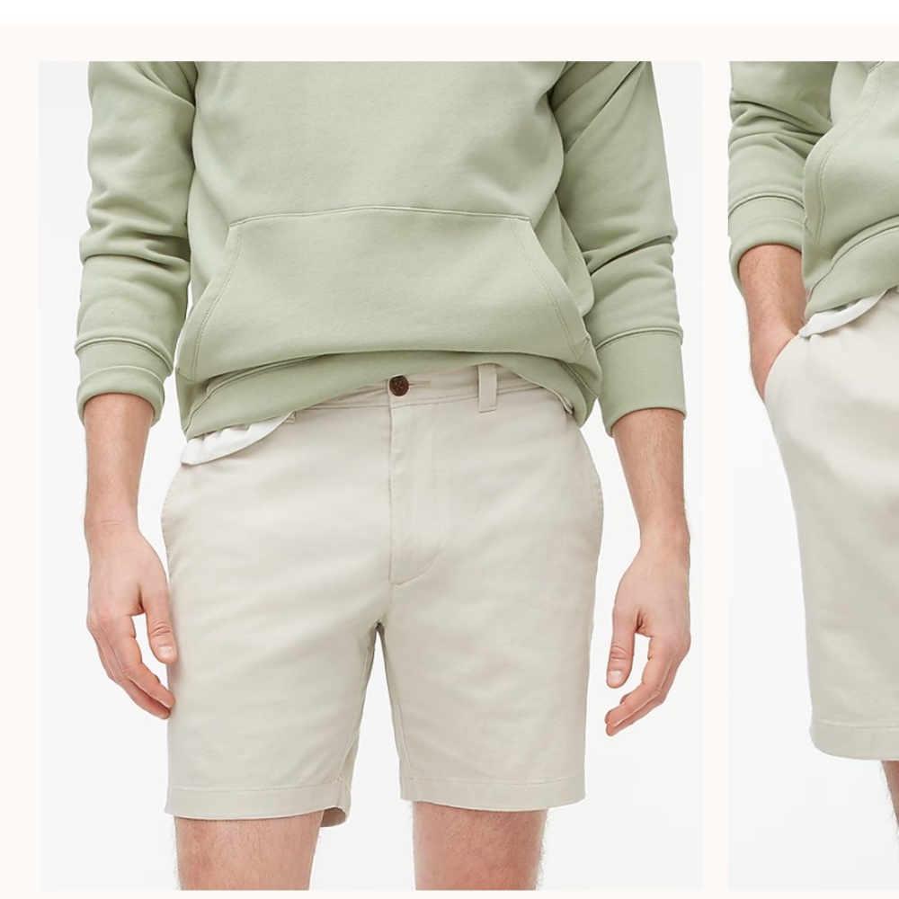 JCrew Club Shorts Cream 32 x 10.5